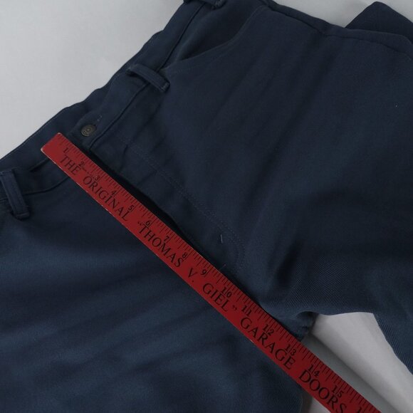 Levis 10517 Pants Mens 42x32 Blue Dacron Polyester Straight Leg Made USA Vintage - Picture 10 of 16